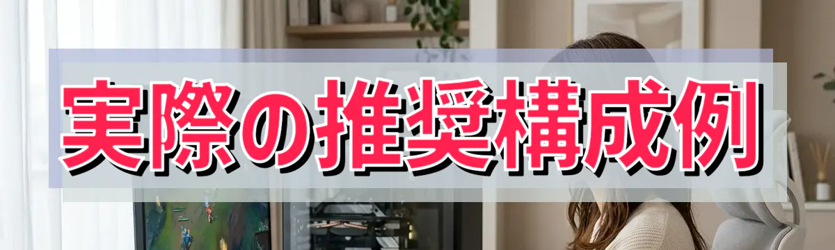 実際の推奨構成例