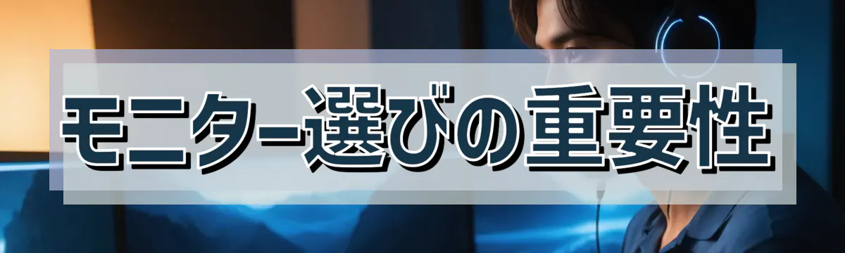 モニター選びの重要性