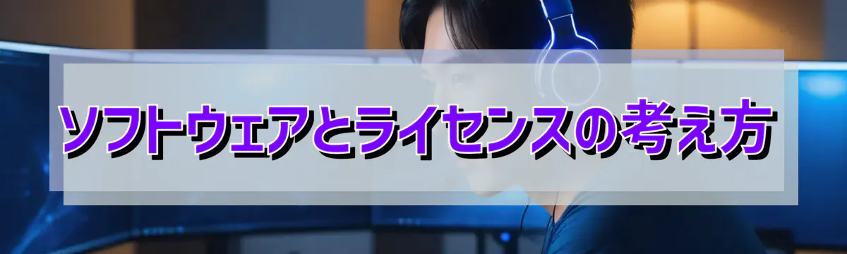 ソフトウェアとライセンスの考え方