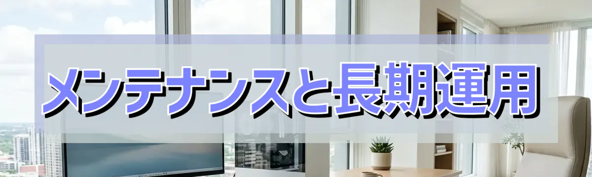 メンテナンスと長期運用