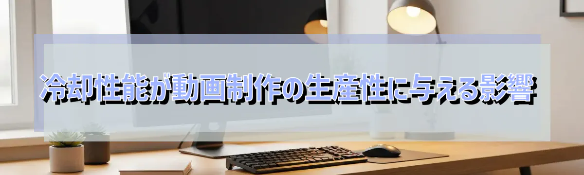 冷却性能が動画制作の生産性に与える影響