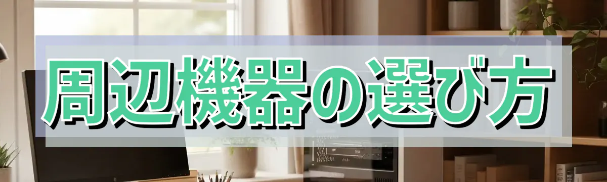 周辺機器の選び方