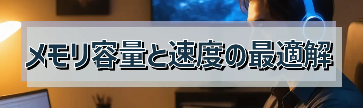 メモリ容量と速度の最適解