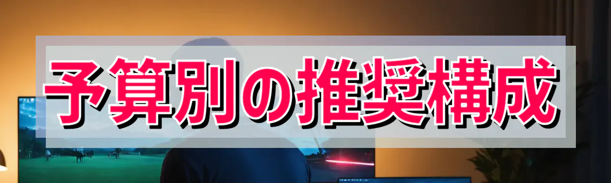 予算別の推奨構成