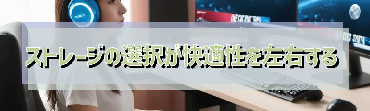 ストレージの選択が快適性を左右する