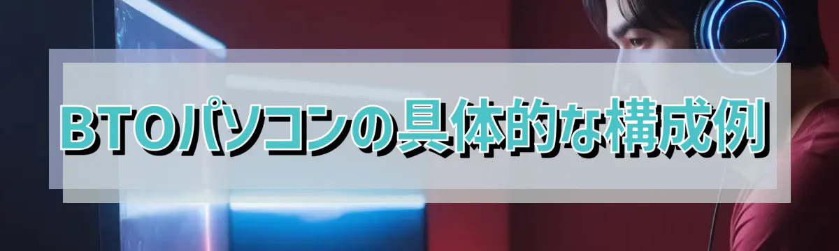 BTOパソコンの具体的な構成例