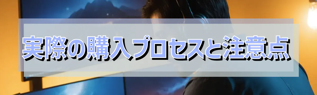 実際の購入プロセスと注意点