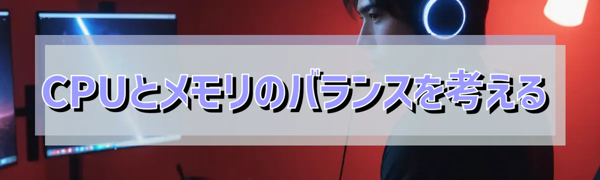 CPUとメモリのバランスを考える