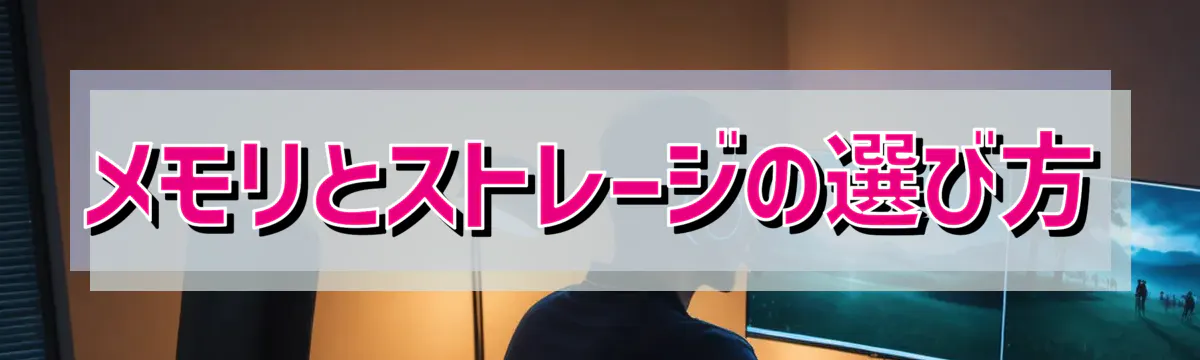 メモリとストレージの選び方