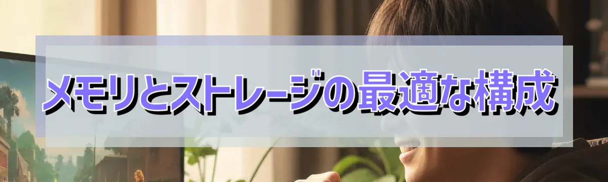 メモリとストレージの最適な構成