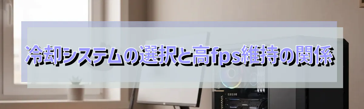 冷却システムの選択と高fps維持の関係