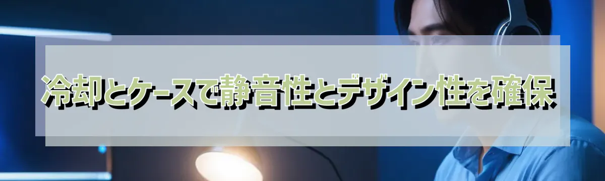 冷却とケースで静音性とデザイン性を確保
