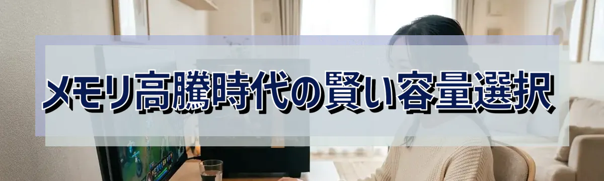 メモリ高騰時代の賢い容量選択