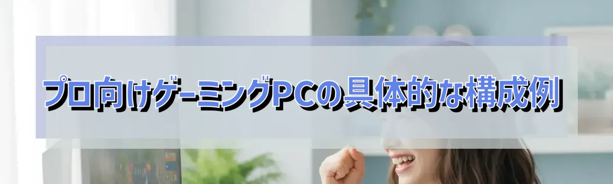 プロ向けゲーミングPCの具体的な構成例