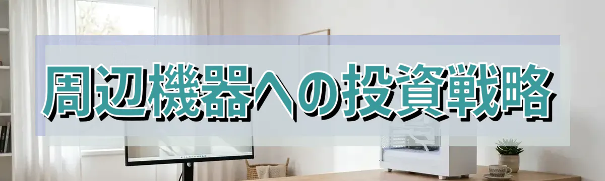 周辺機器への投資戦略