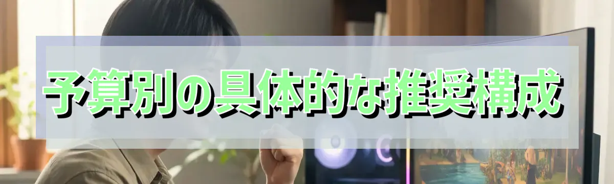 予算別の具体的な推奨構成