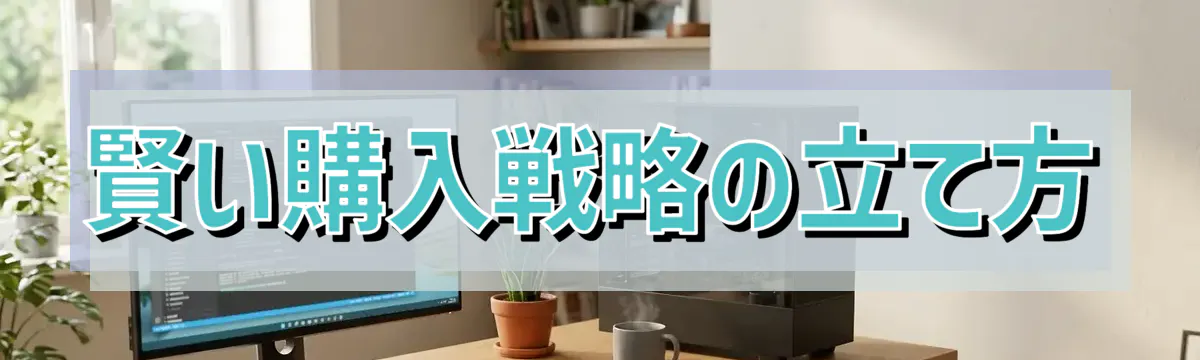 賢い購入戦略の立て方