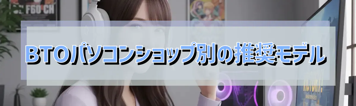 BTOパソコンショップ別の推奨モデル