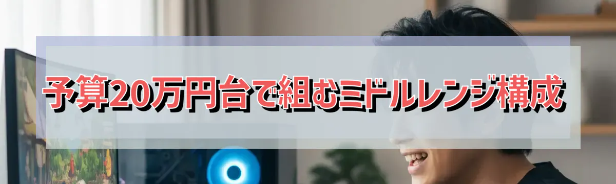 予算20万円台で組むミドルレンジ構成