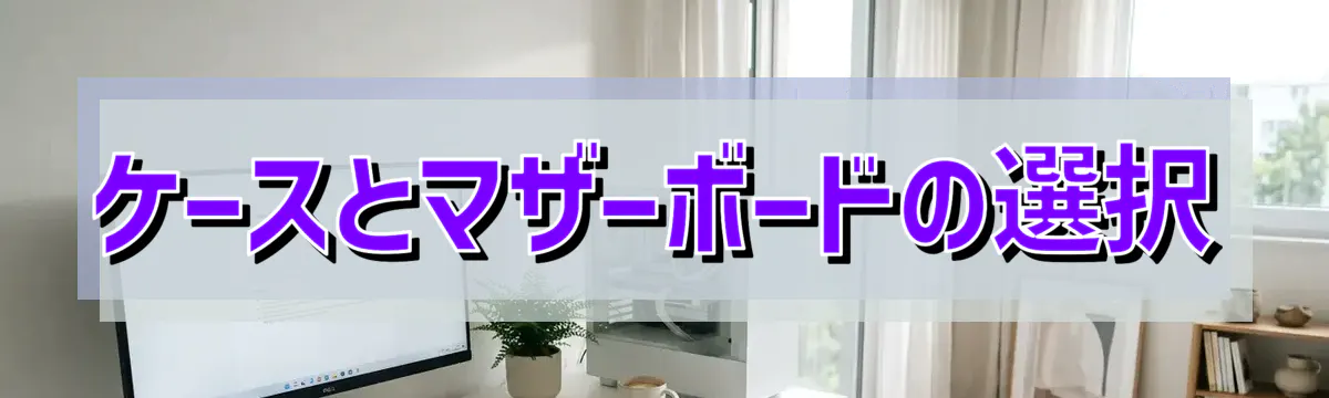 ケースとマザーボードの選択