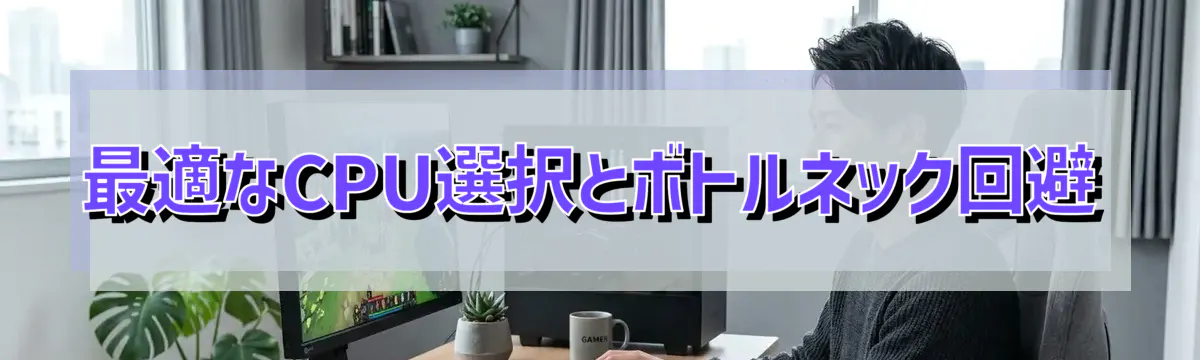 最適なCPU選択とボトルネック回避