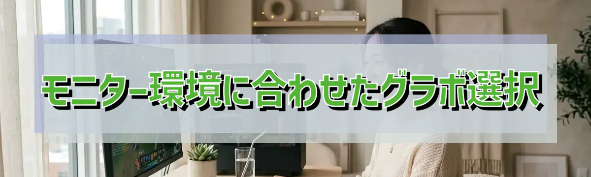 モニター環境に合わせたグラボ選択