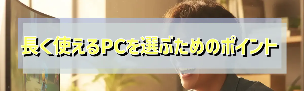 長く使えるPCを選ぶためのポイント