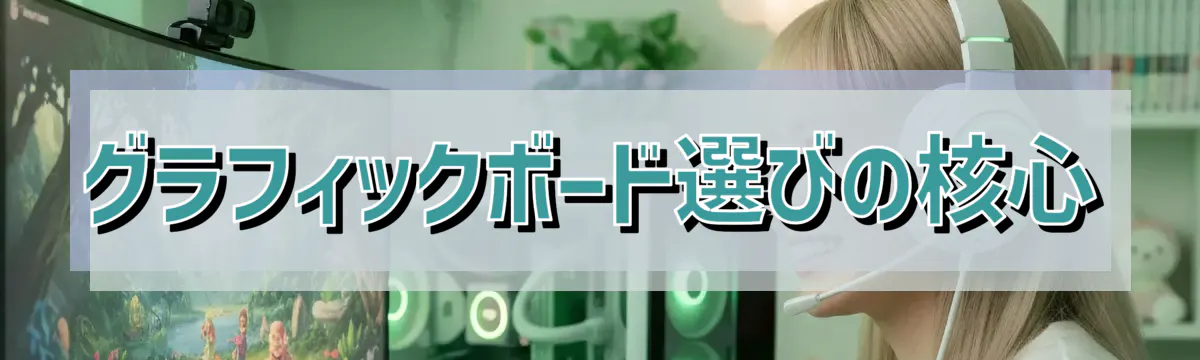 グラフィックボード選びの核心