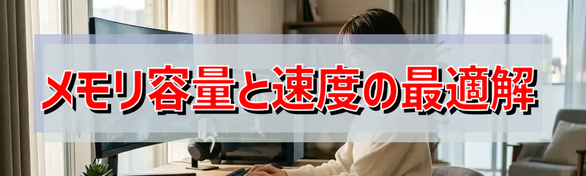 メモリ容量と速度の最適解