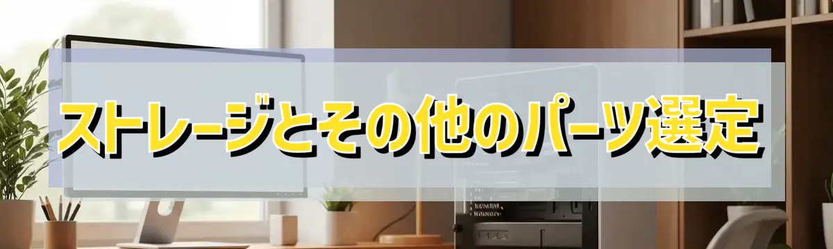 ストレージとその他のパーツ選定