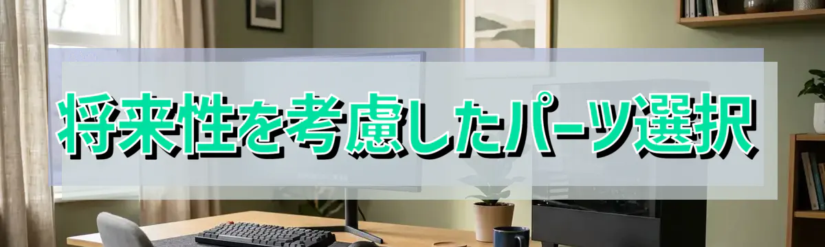 将来性を考慮したパーツ選択