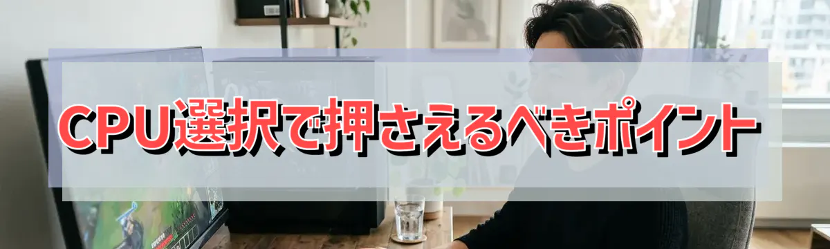 CPU選択で押さえるべきポイント