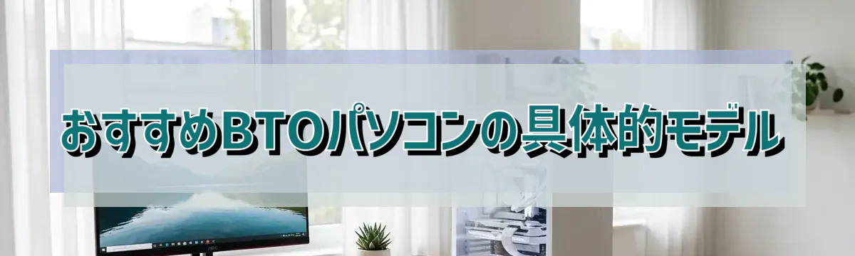 おすすめBTOパソコンの具体的モデル