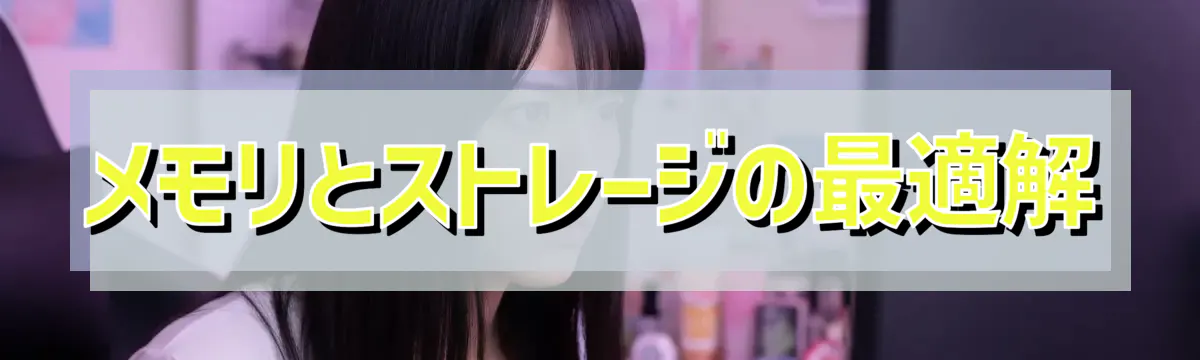 メモリとストレージの最適解
