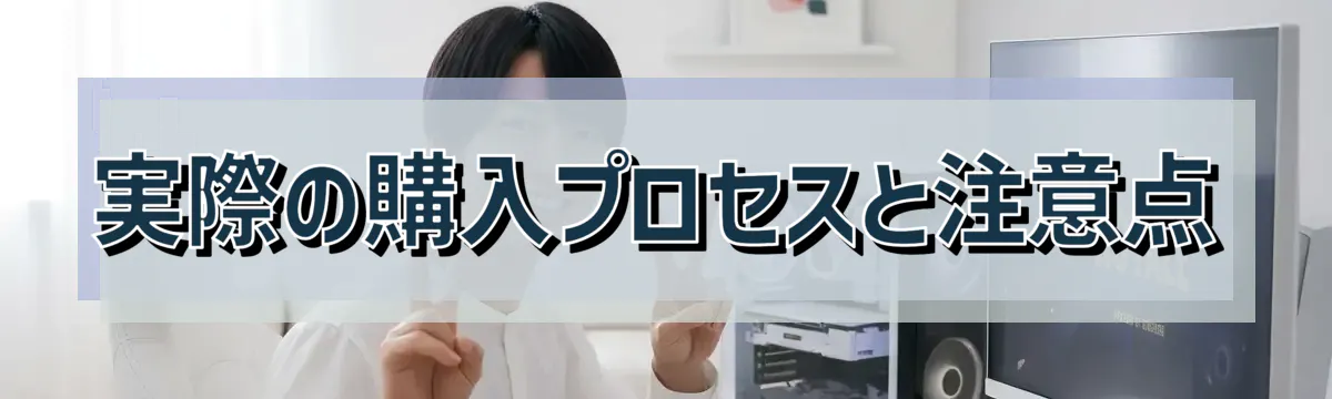 実際の購入プロセスと注意点