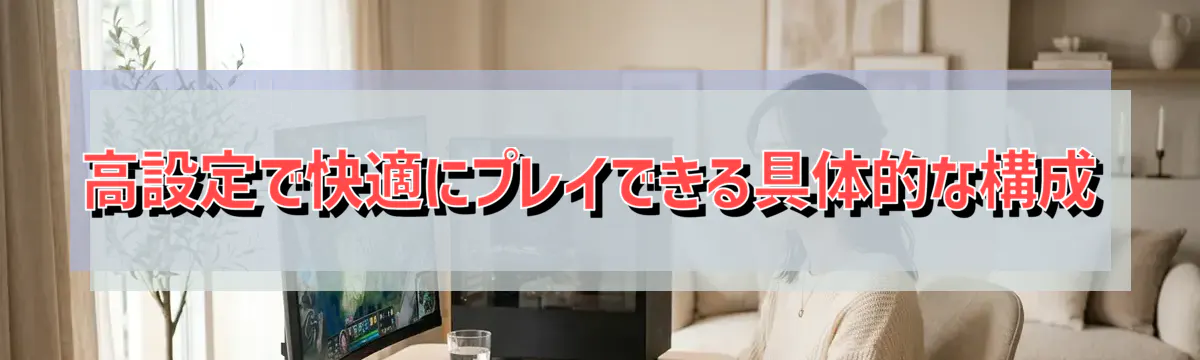 高設定で快適にプレイできる具体的な構成