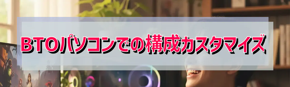 BTOパソコンでの構成カスタマイズ