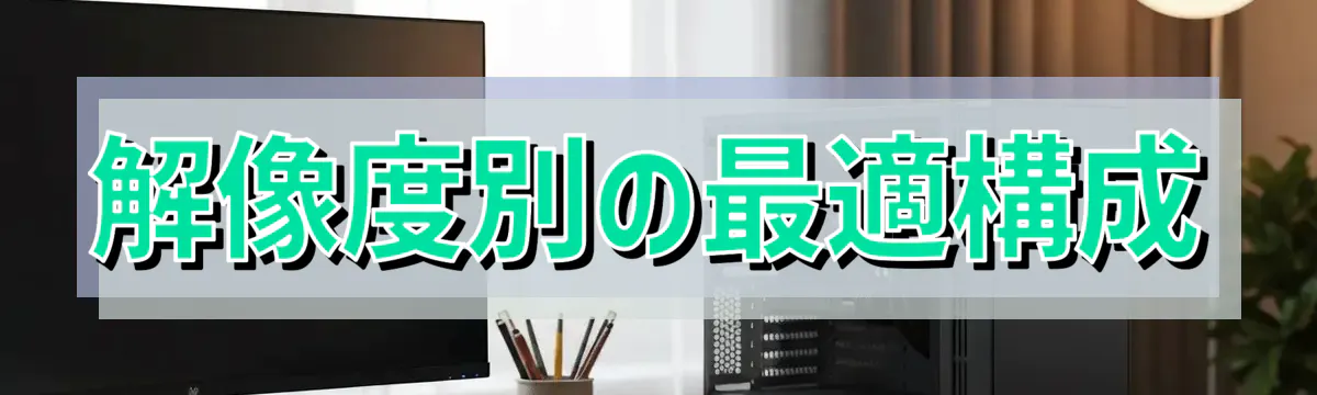 解像度別の最適構成