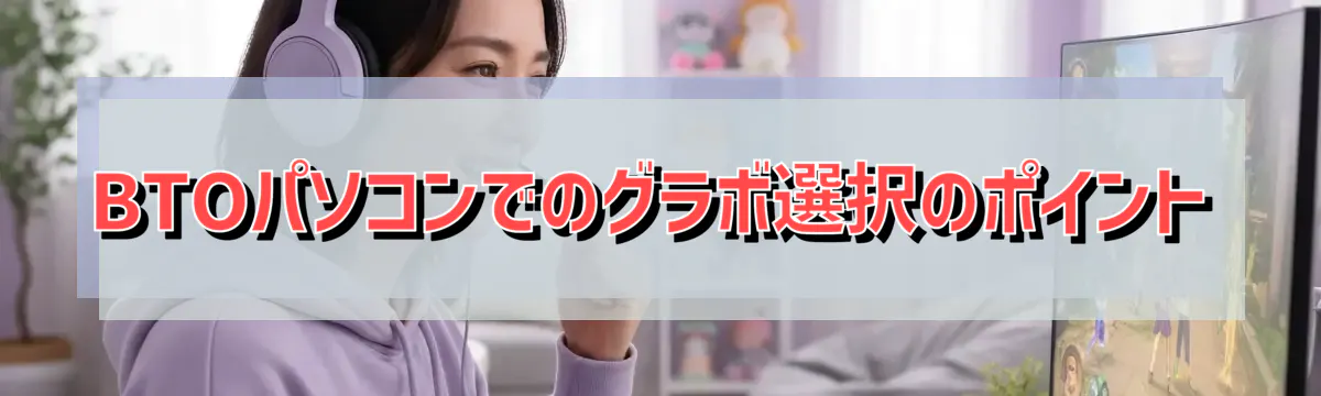 BTOパソコンでのグラボ選択のポイント