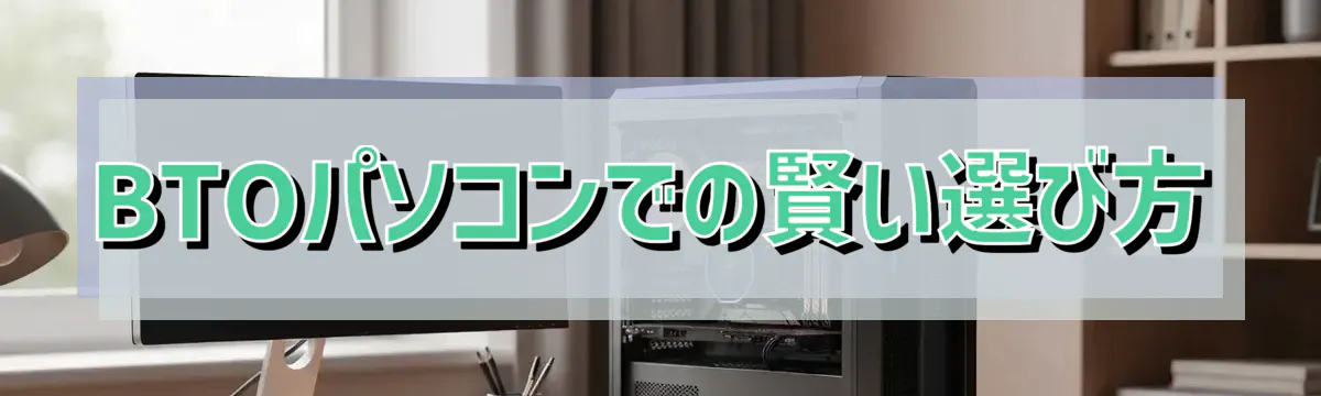 BTOパソコンでの賢い選び方