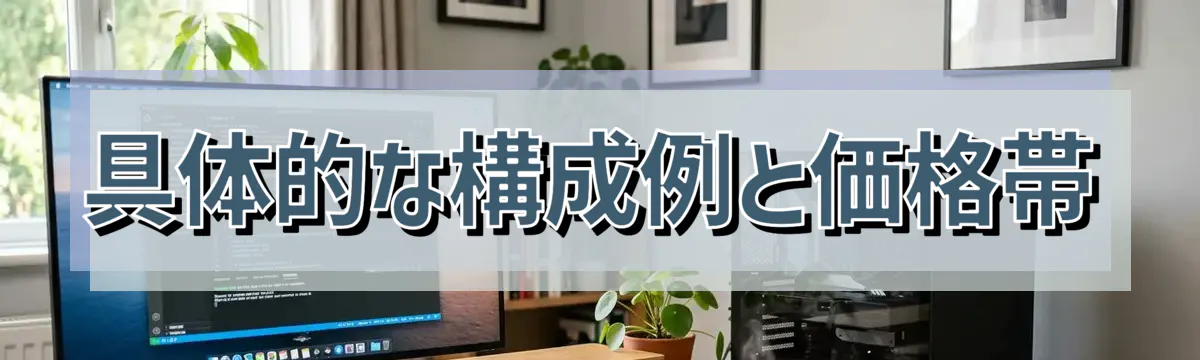 具体的な構成例と価格帯