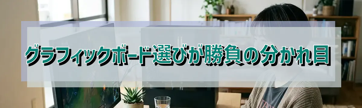 グラフィックボード選びが勝負の分かれ目