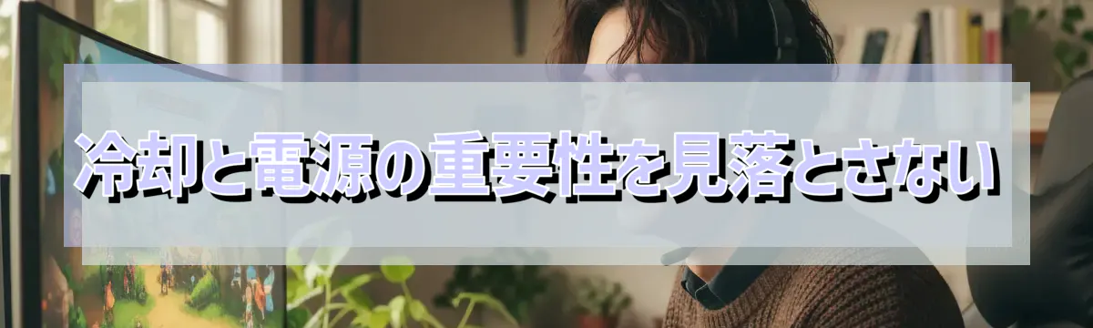 冷却と電源の重要性を見落とさない