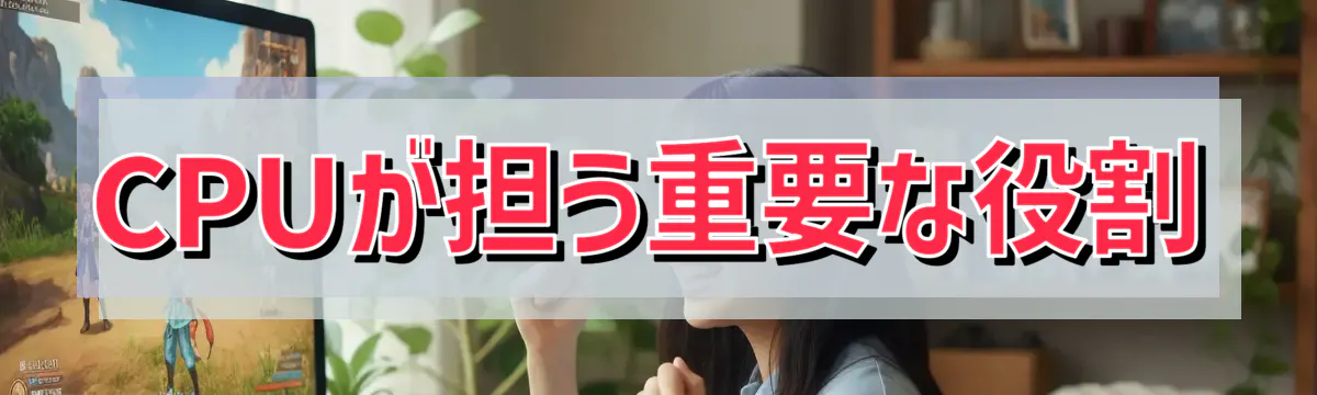 CPUが担う重要な役割