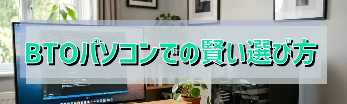 BTOパソコンでの賢い選び方