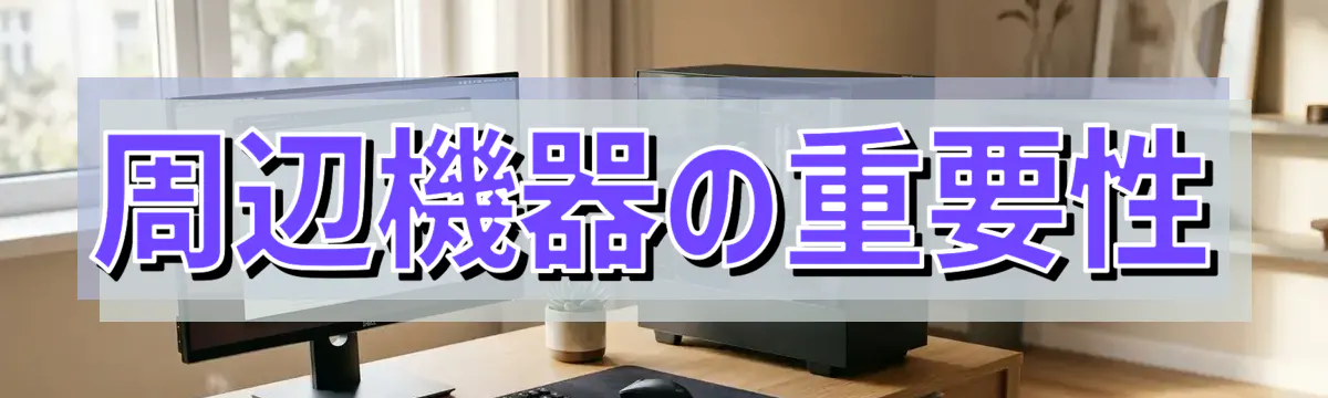 周辺機器の重要性