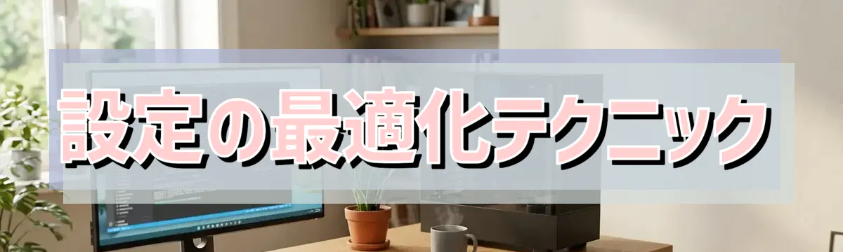 設定の最適化テクニック