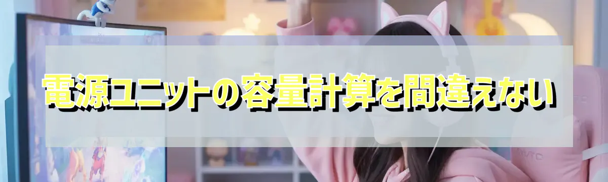 電源ユニットの容量計算を間違えない