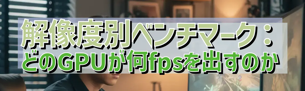 解像度別ベンチマーク：どのGPUが何fpsを出すのか