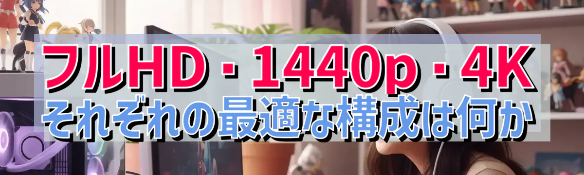 フルHD・1440p・4Kそれぞれの最適な構成は何か